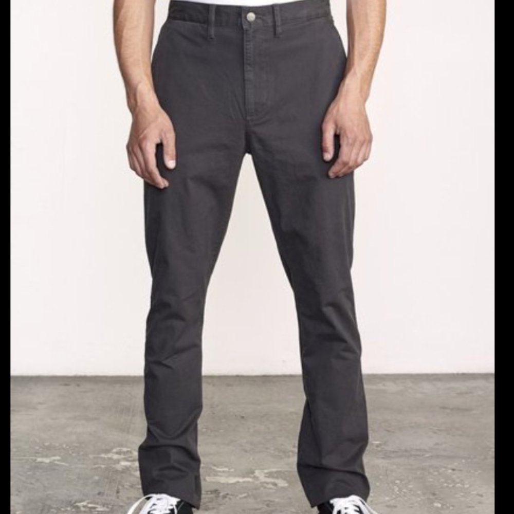 RVCA Dagger Slim Straight Chino - Gray - 31x31